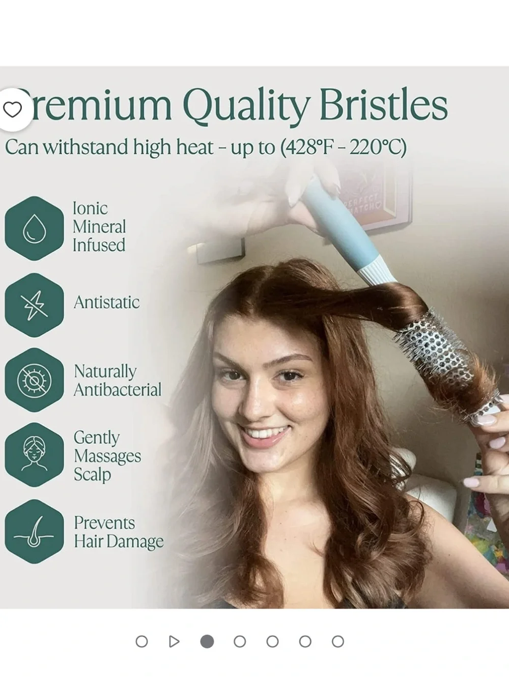 OSENSIA professional Ceramic Ionic Infused Blowout Brush - 20mm (0.75 inch) NEW
